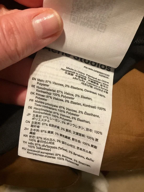 ACNE STUDIOS Fringed scarf-detail satin midi dress - Picture 11 of 11